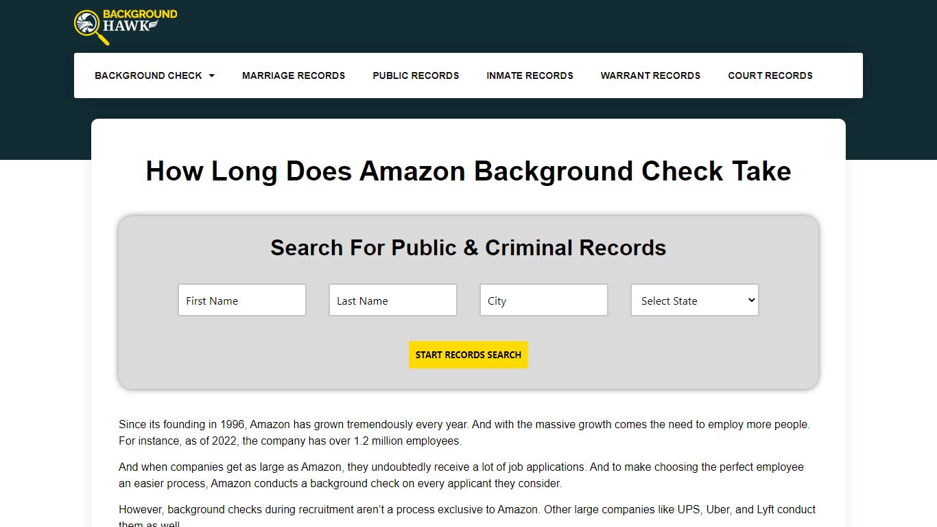 How Long Does Amazon Background Check Take