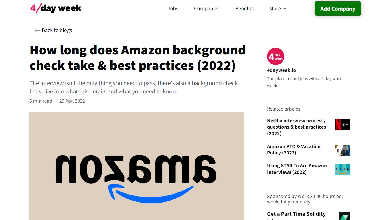 How long does Amazon background check take & best practices (2022)